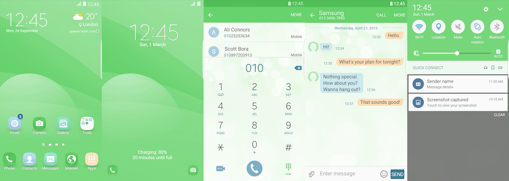 Samsung Galaxy Theme - EiD Simple Green
