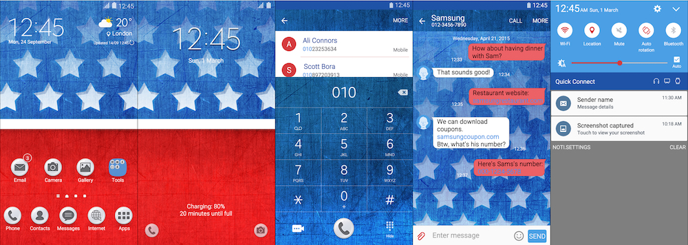 Samsung Galaxy Theme - I Love USA Theme