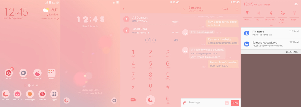 Samsung Galaxy Theme - Pink Blossom _Doubledot