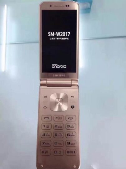 SM-W2017 Veyron flip phone Rose Gold 2