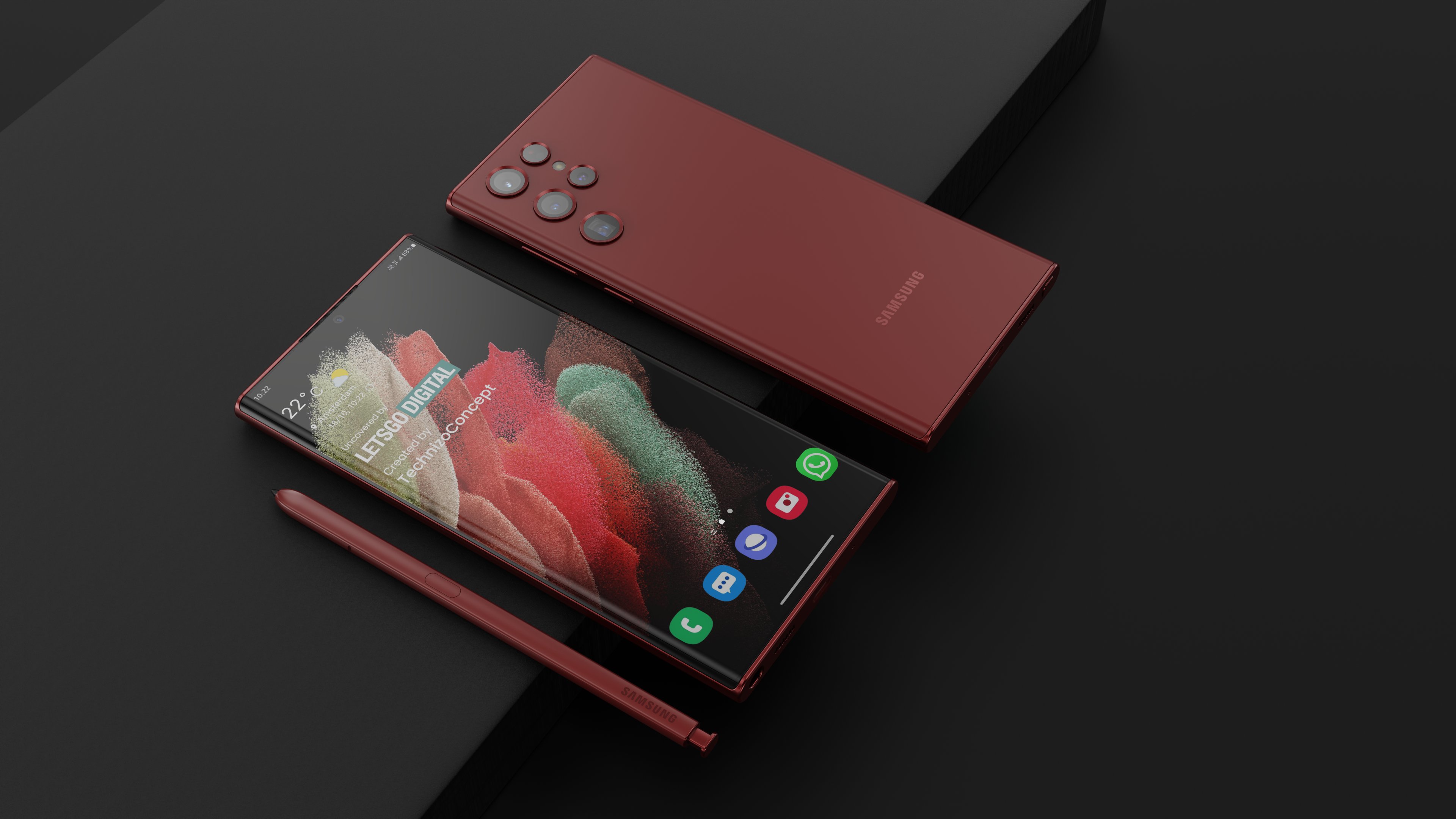 Dark red will not be the only fancy Galaxy S22 Ultra color option - Vimarsana News