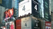 LG post billboards above Samsung’s Galaxy S IV unpacked event