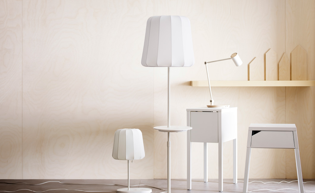Wireless Charging Equipped Furniture, Ikea Table Lamp With Wireless Charging