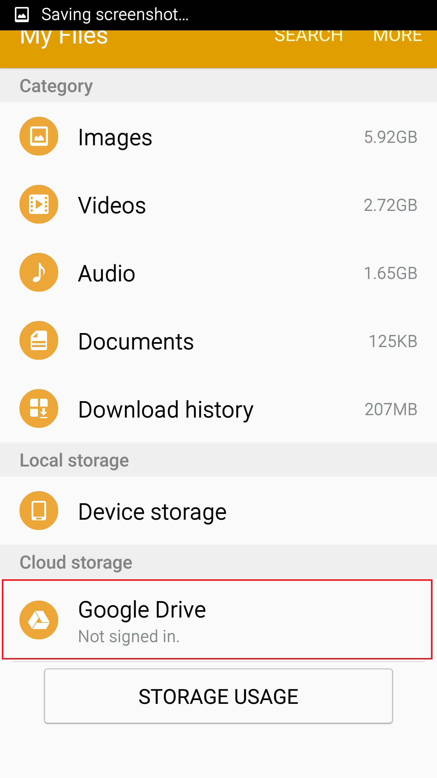 What is Google Drive application in Samsung Smartphones?