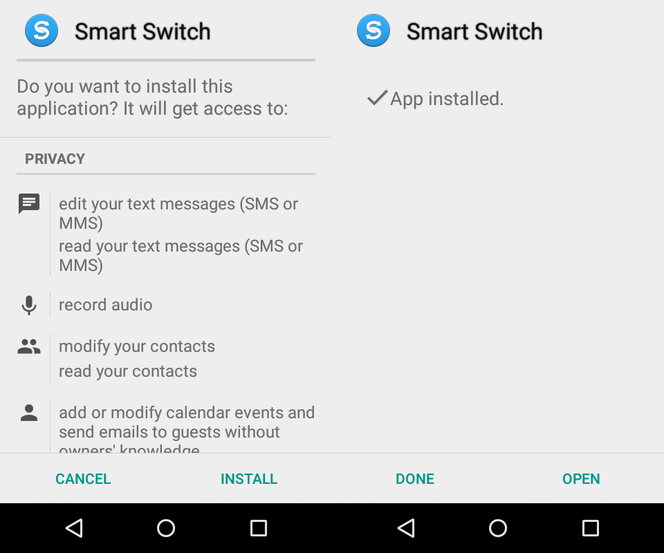 Smart Switch app. Показать приложение смарт