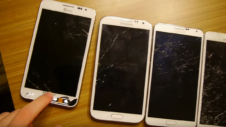 All five Galaxy Note flagships hit the floor in this drop test video