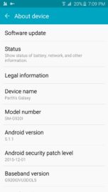 Samsung Galaxy S6 December 2016 Security Patch Update