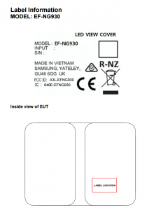 Samsung Galaxy S7 LED View Cover EF-NG930