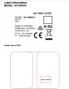 Samsung Galaxy S7 edge LED View Cover EF-NG935