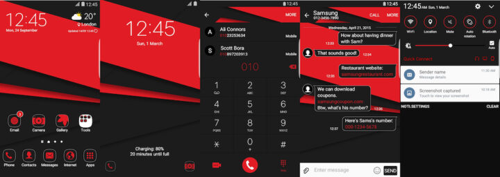 Samsung Galaxy Theme - Material Black UI