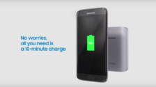 Samsung’s latest video showcases the effect a 10-minute charge using its Battery Pack has on the Galaxy S7