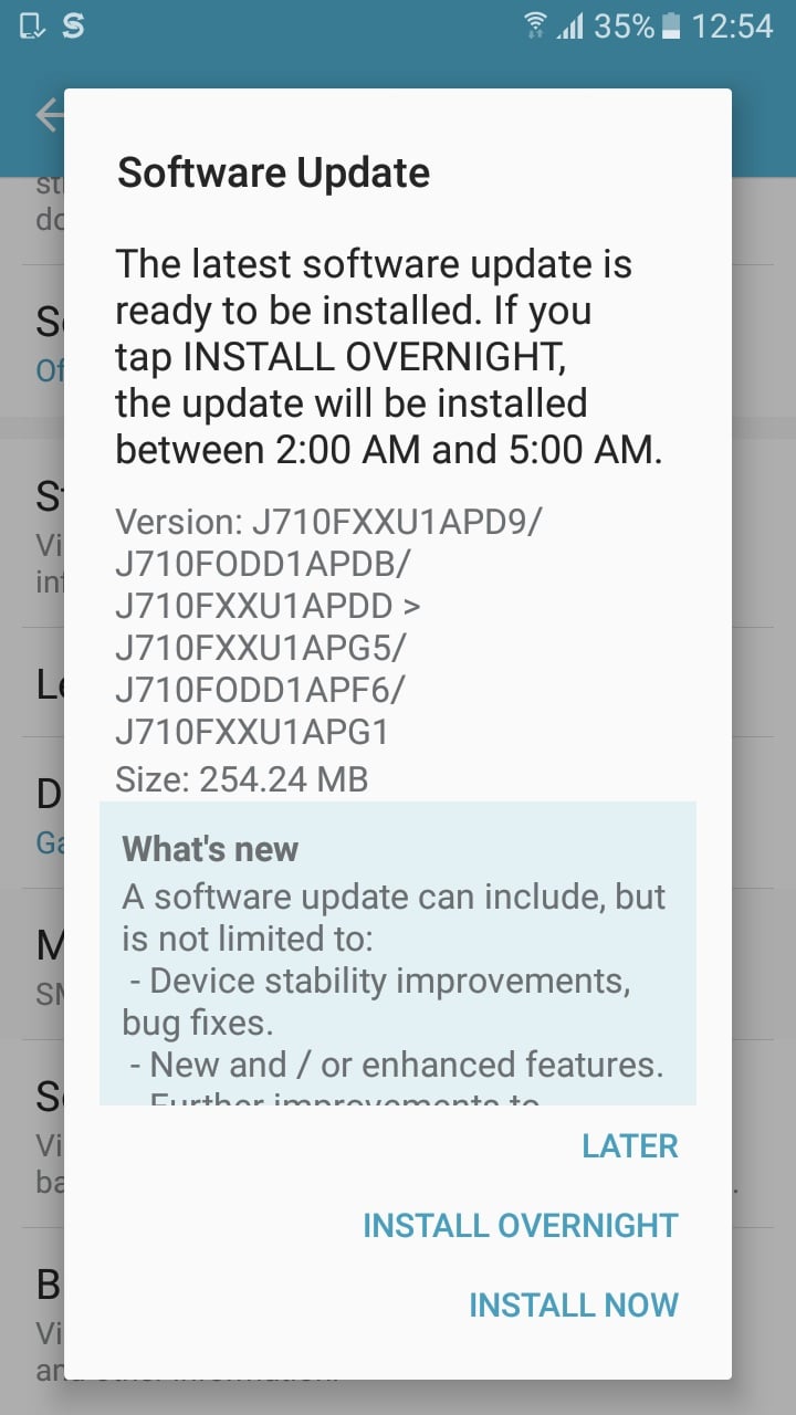 samsung j7 software update download