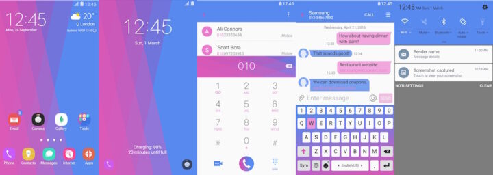 Samsung Galaxy Theme - [Walk On Mars] Funky Pop Patterns