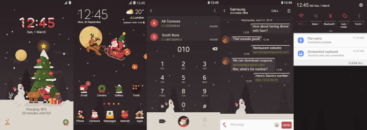 Samsung Galaxy Theme - [HIO] Santa Delivery - Live!