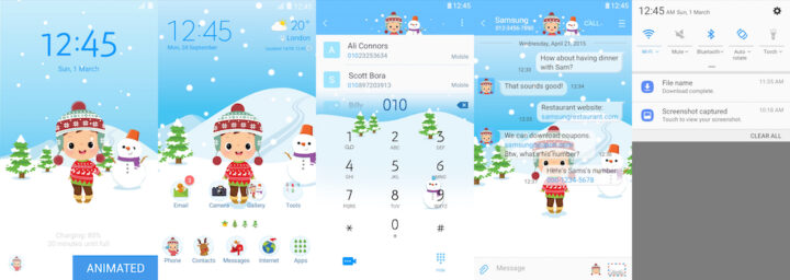 Samsung Galaxy Theme - [Pixome] Boy & Snowman (Live!)