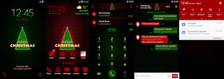 Samsung Galaxy Theme - Christmas Glow