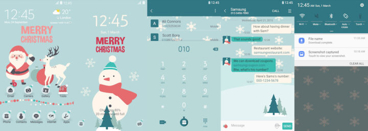 Samsung Galaxy Theme - Snow Friends