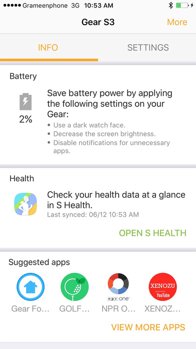 Samsung finally releases Gear S iOS app 