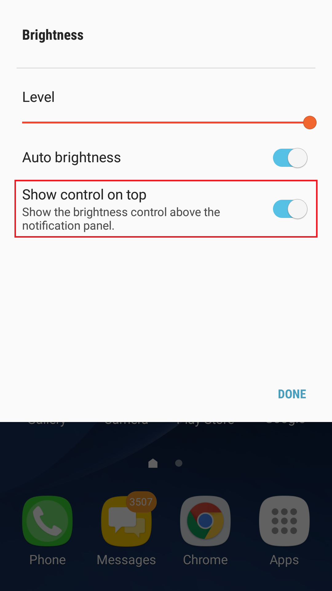 Nougat Tip: Get brightness control back in the ... - 1080 x 1920 png 172kB
