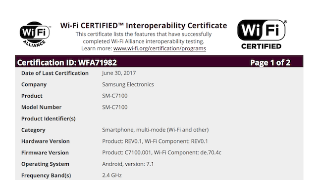 galaxy-c7-2017-certification