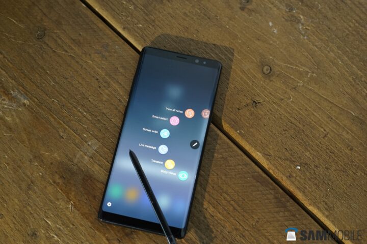 galaxy note 8 design