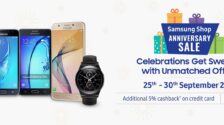 Samsung India’s online store offering numerous discounts as part of anniversary sale