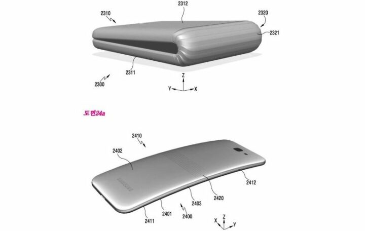 foldable samsung smartphone