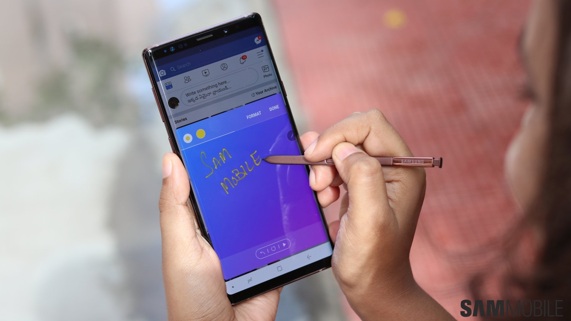 Galaxy Note 9 che riceve un aggiornamento anche se non dovrebbe