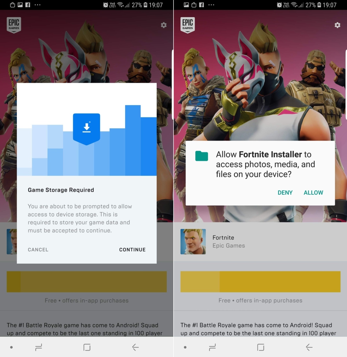 How To Download Fortnite For Android On Your Samsung Galaxy Device - once fortnite is installed you can tap the launch button inside the fortnite installer app to start the game you can also start the game by tapping its