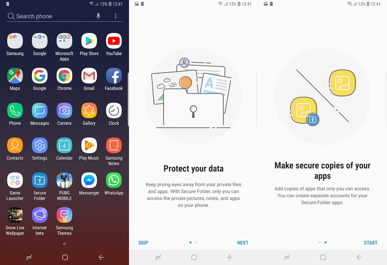 secure folder android