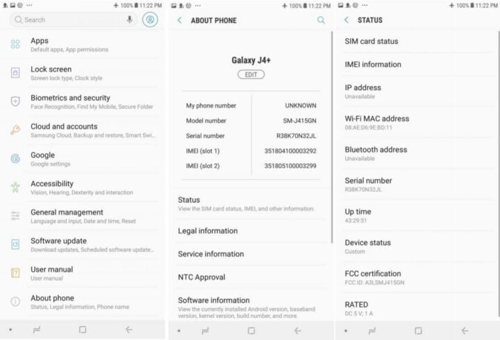 Galaxy J4+ FCC certification reveals software navigation keys