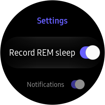 samsung watch sleep tracking