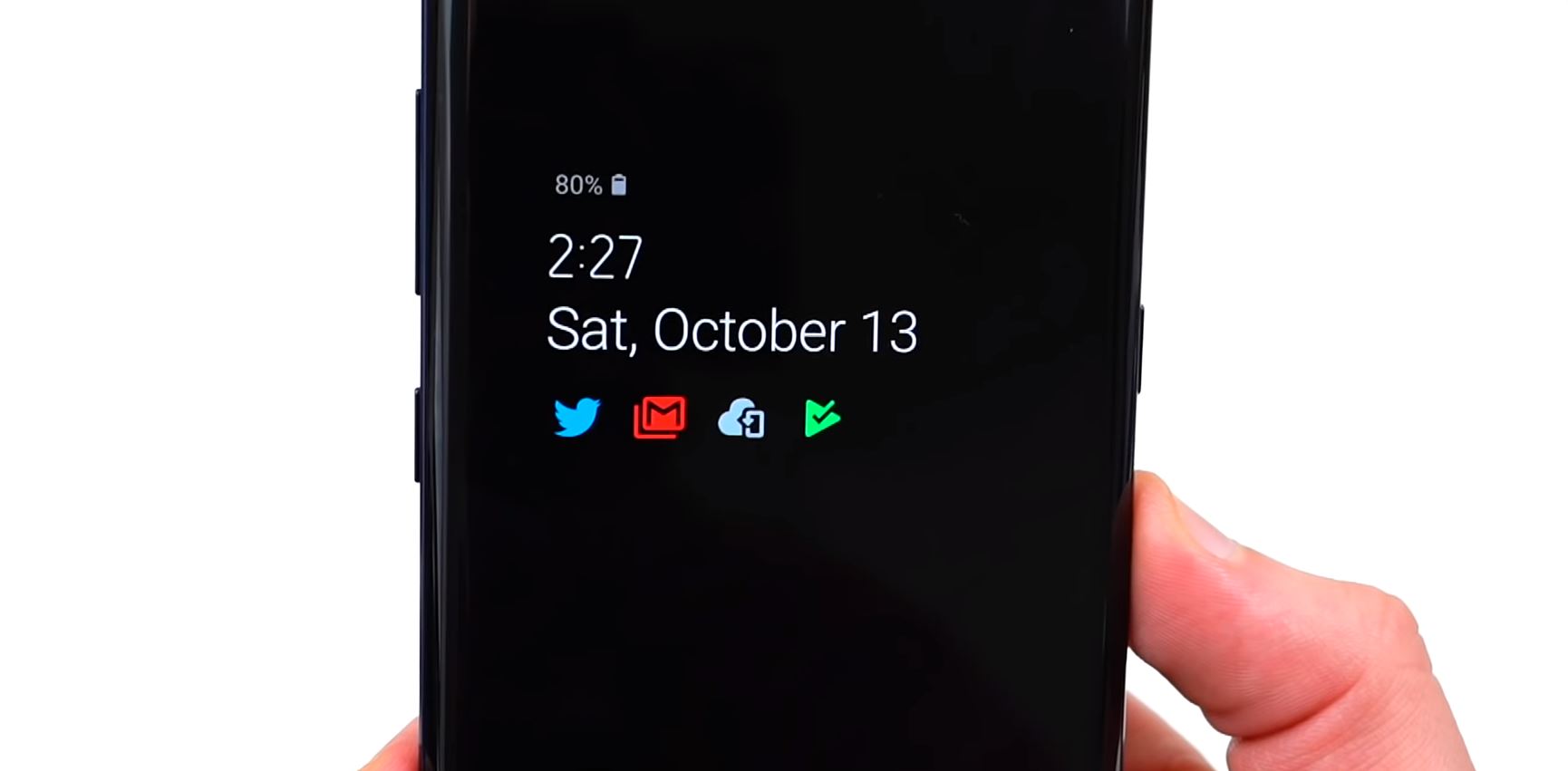 Always On Display To Get Colored Notification Icons With Android Pie Always On Display To Get Colored Notification Icons With Android Pie