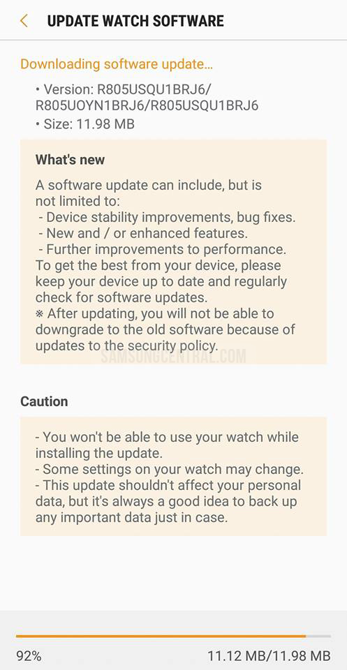 samsung galaxy watch 46mm firmware