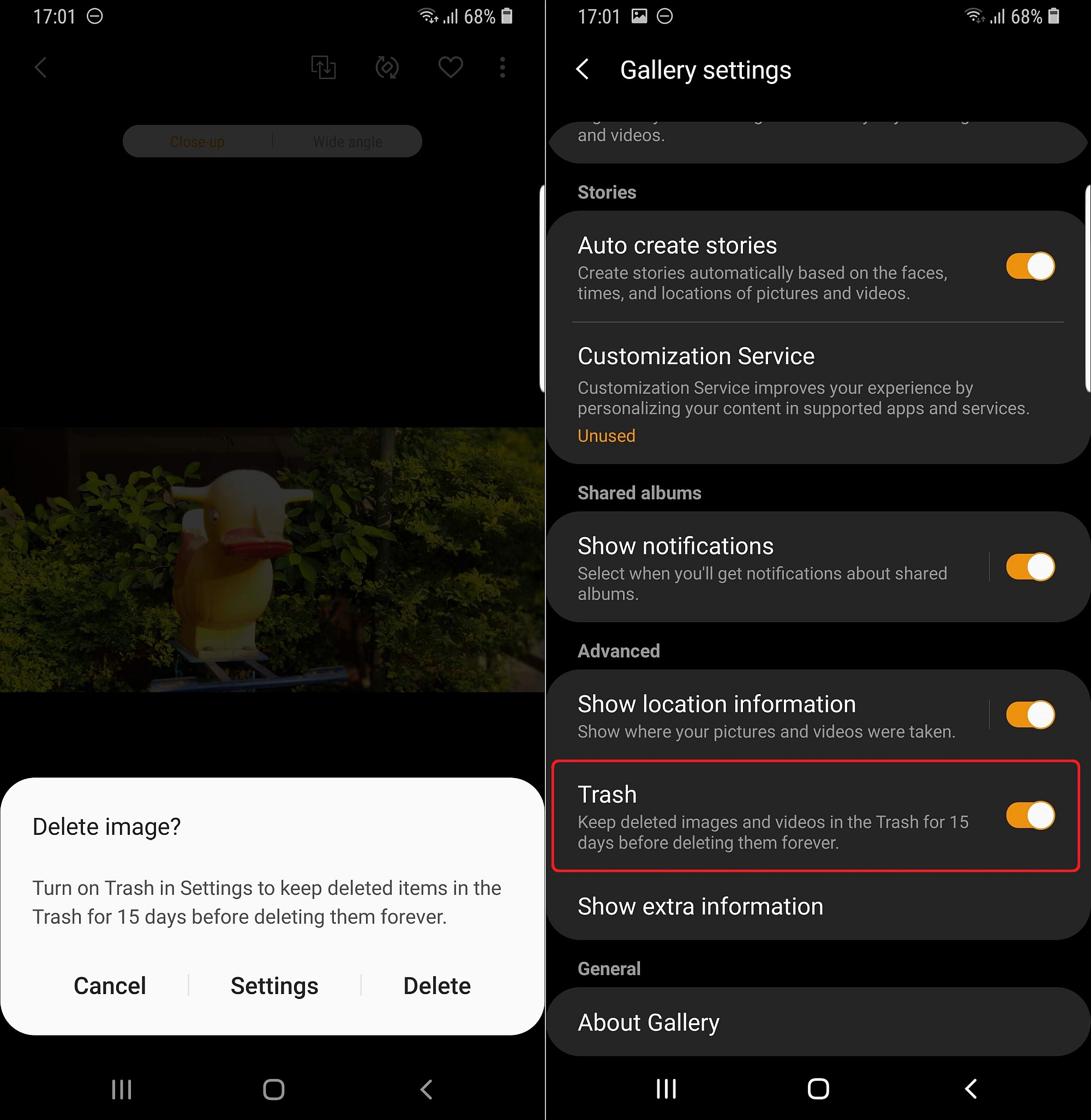 Samsung Gallery app gets 'recycle bin' feature with ...
