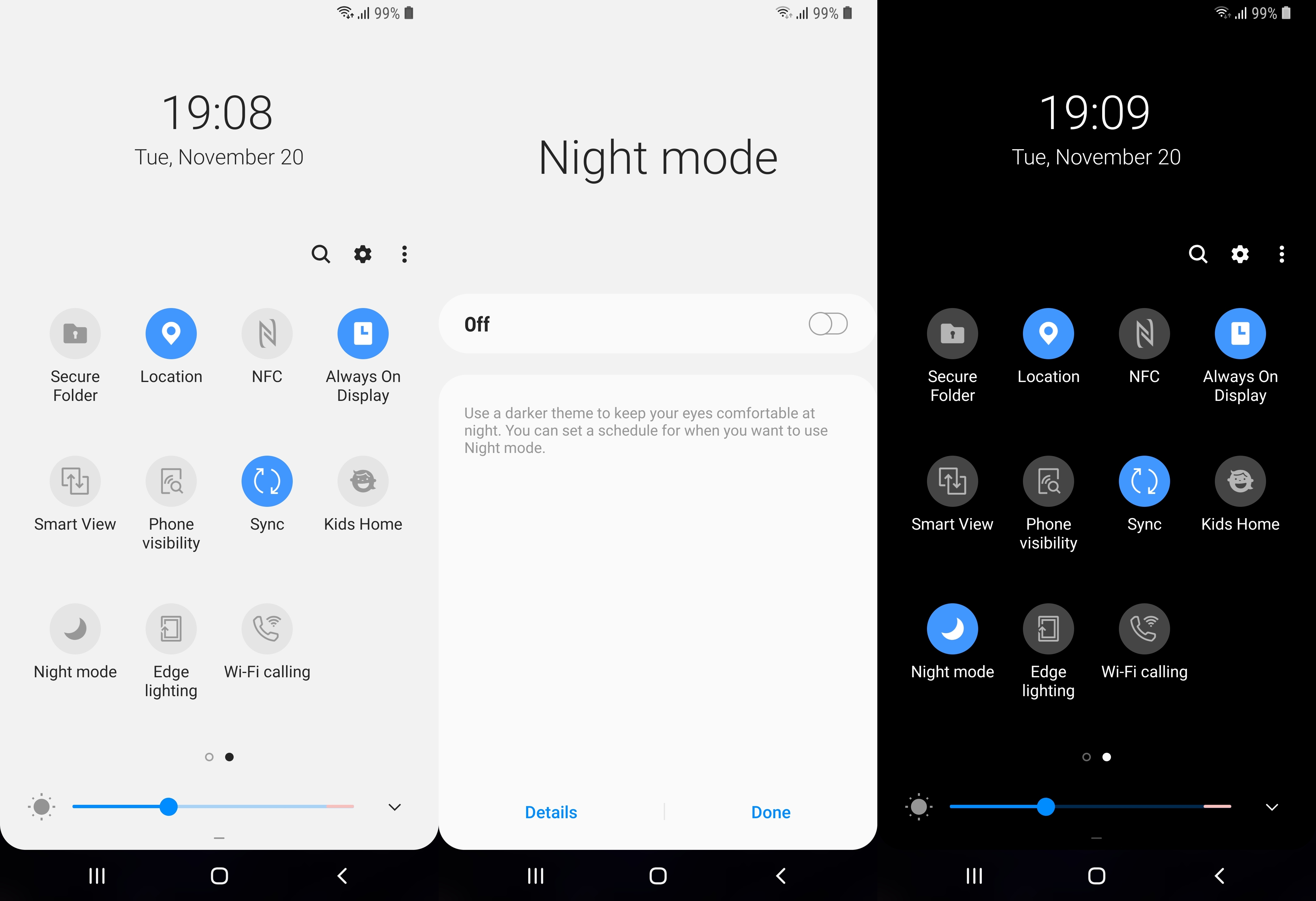 How to enable night mode on Samsung One UI (Android Pie) - SamMobile