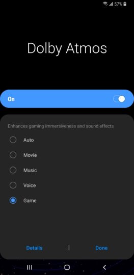 galaxy s9 android pie dolby atmos