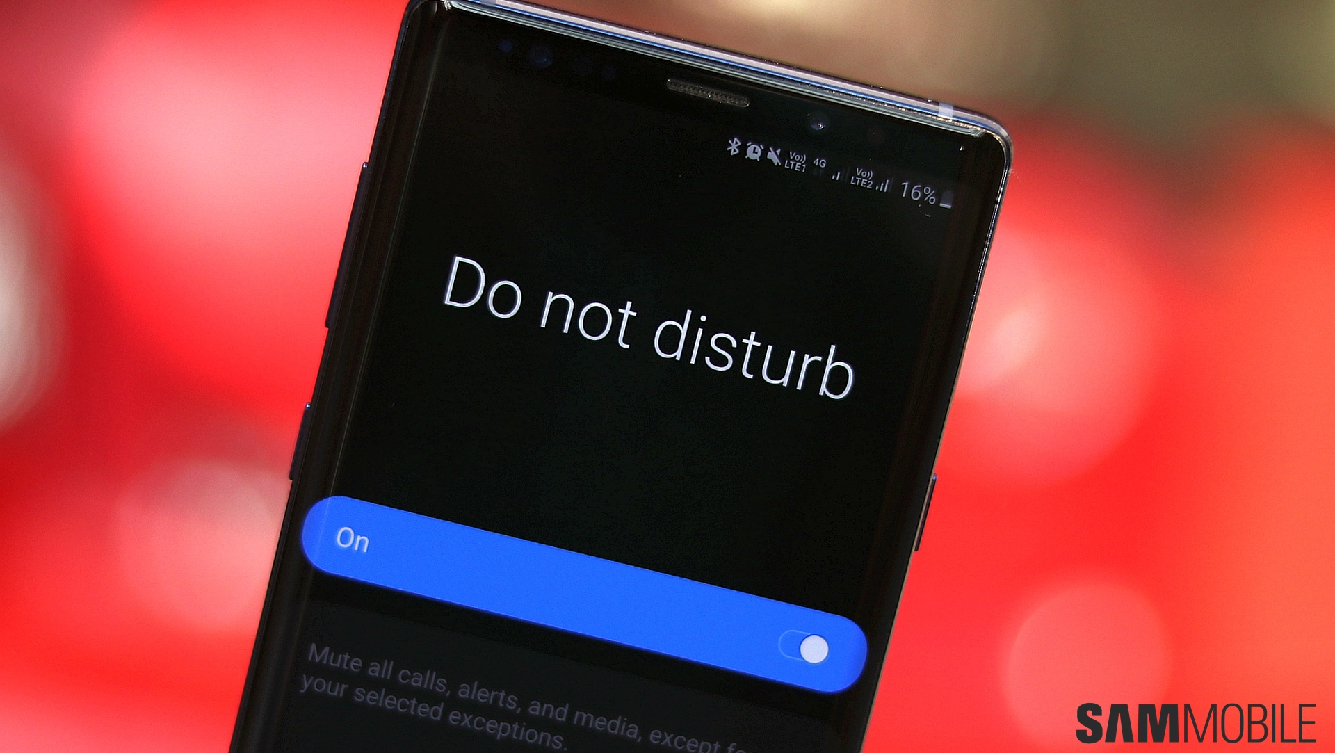 How to deactivate do not disturb mode when receiving a call?