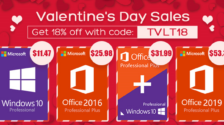 [Sponsored] Valentine’s Deals: Windows 10 Pro $11.47, Office 2019 Pro $53.32 extra 18% off