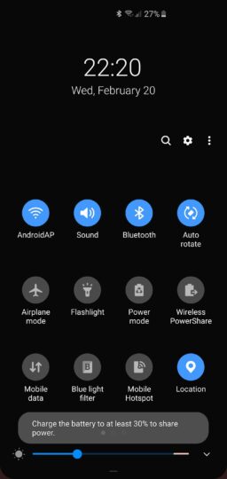 Galaxy S10 Wireless PowerShare