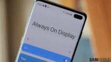 Galaxy S10 lets you use Always On Display in landscape orientation