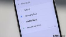 How to enable the Samsung One font on the Galaxy S10
