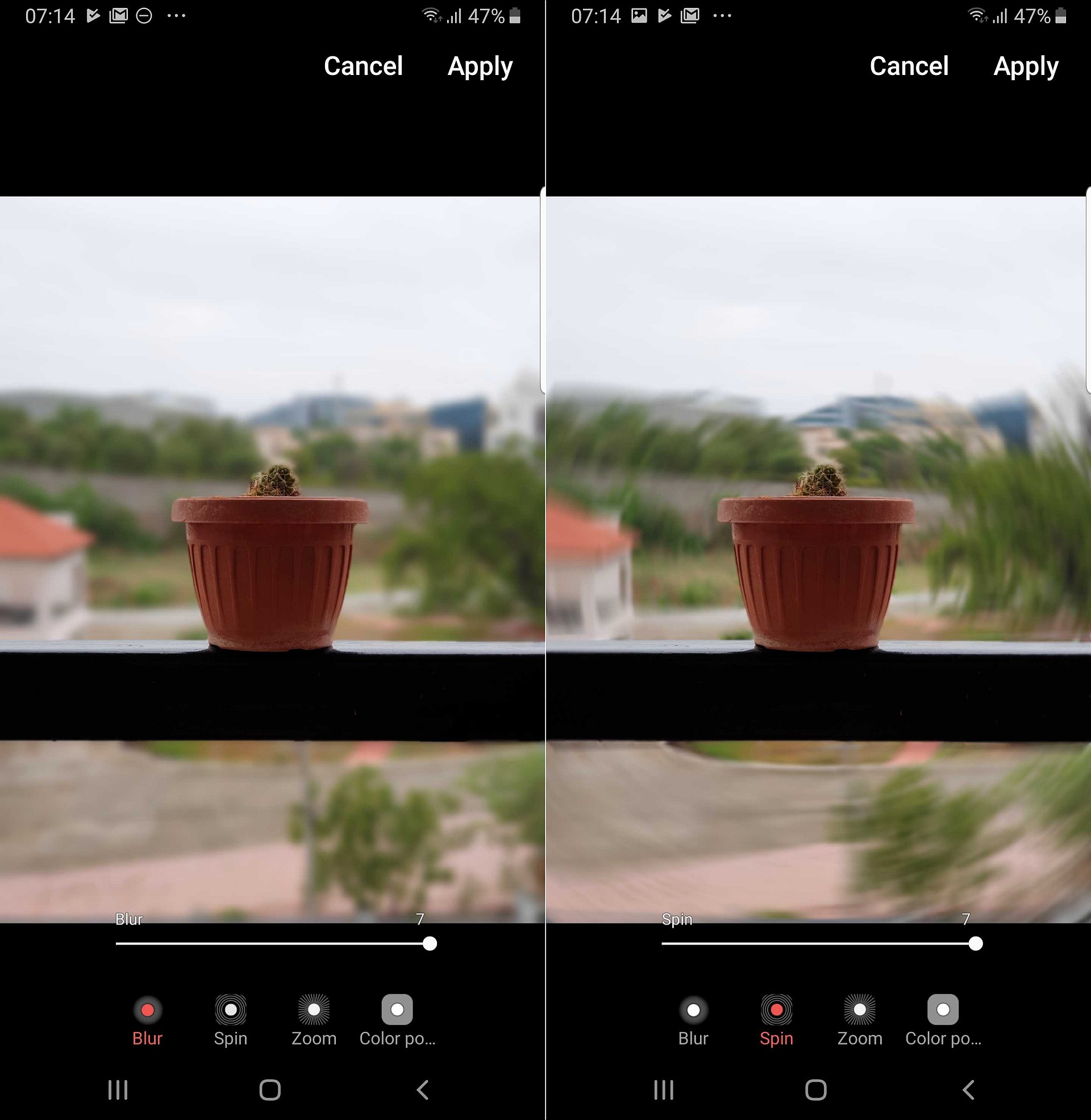 Galaxy S10 mang đến những hiệu ứng live focus tuyệt vời để bạn có thể tạo ra những bức ảnh chụp chân dung chuyên nghiệp. Hãy xem hình ảnh để khám phá thêm tính năng này.