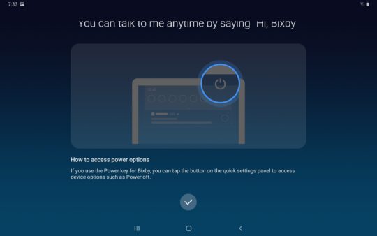 Galaxy Tab S5e bixby voice