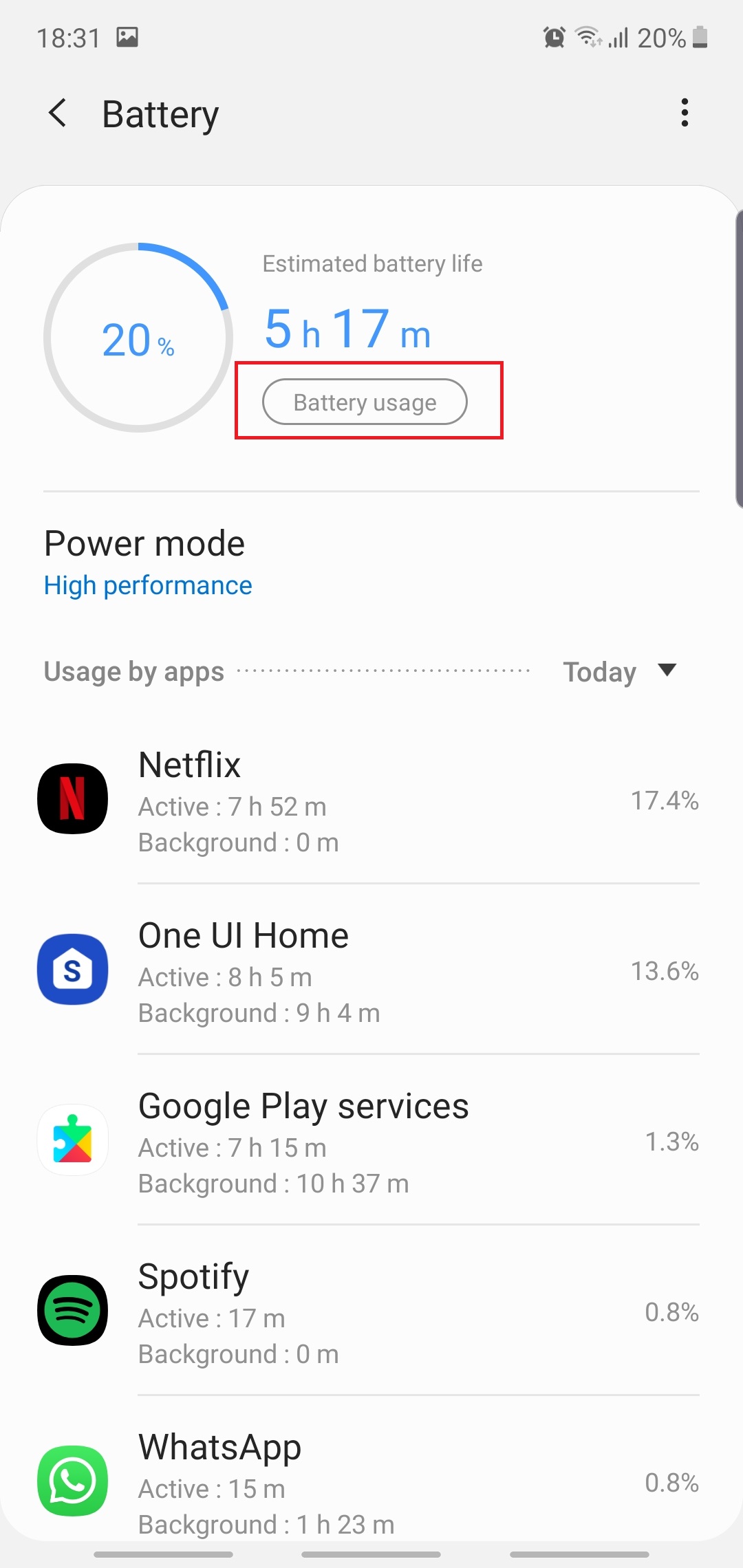 Simply Go Battery Life Chart