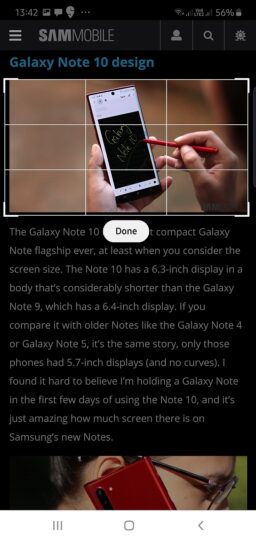 how to take screenshot on the Galaxy Note 10