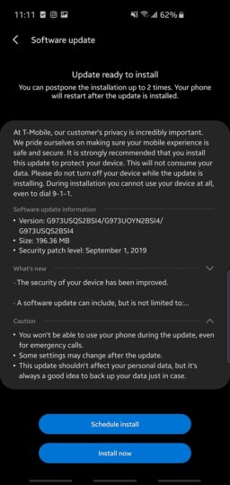 t-mobile s10 september update