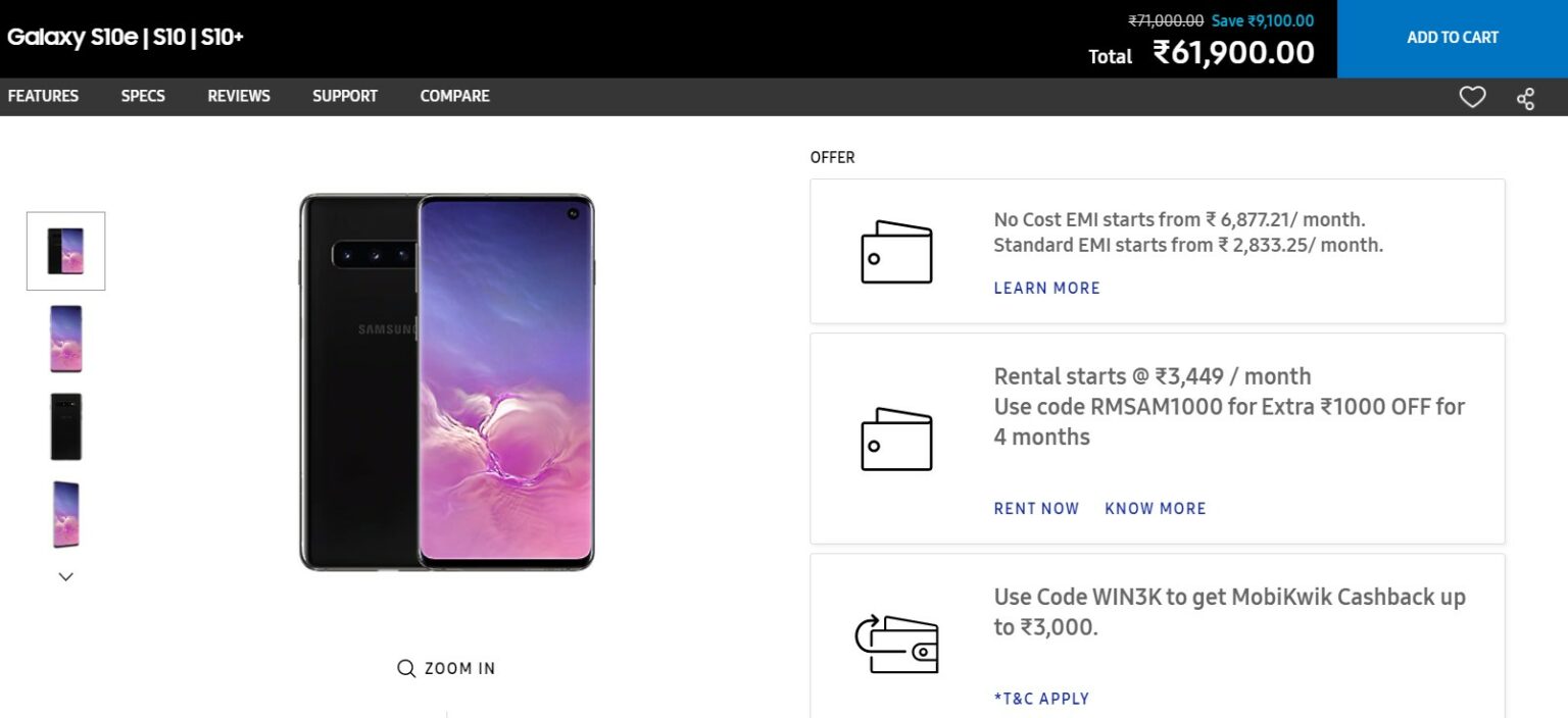 You can now rent select Samsung smartphones in India SamMobile