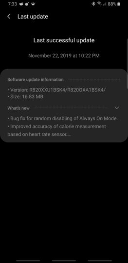 Samsung Galaxy Watch Active 2 picks up new update
