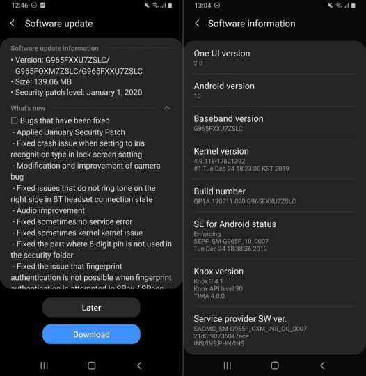 galaxy s9 fourth android 10 beta